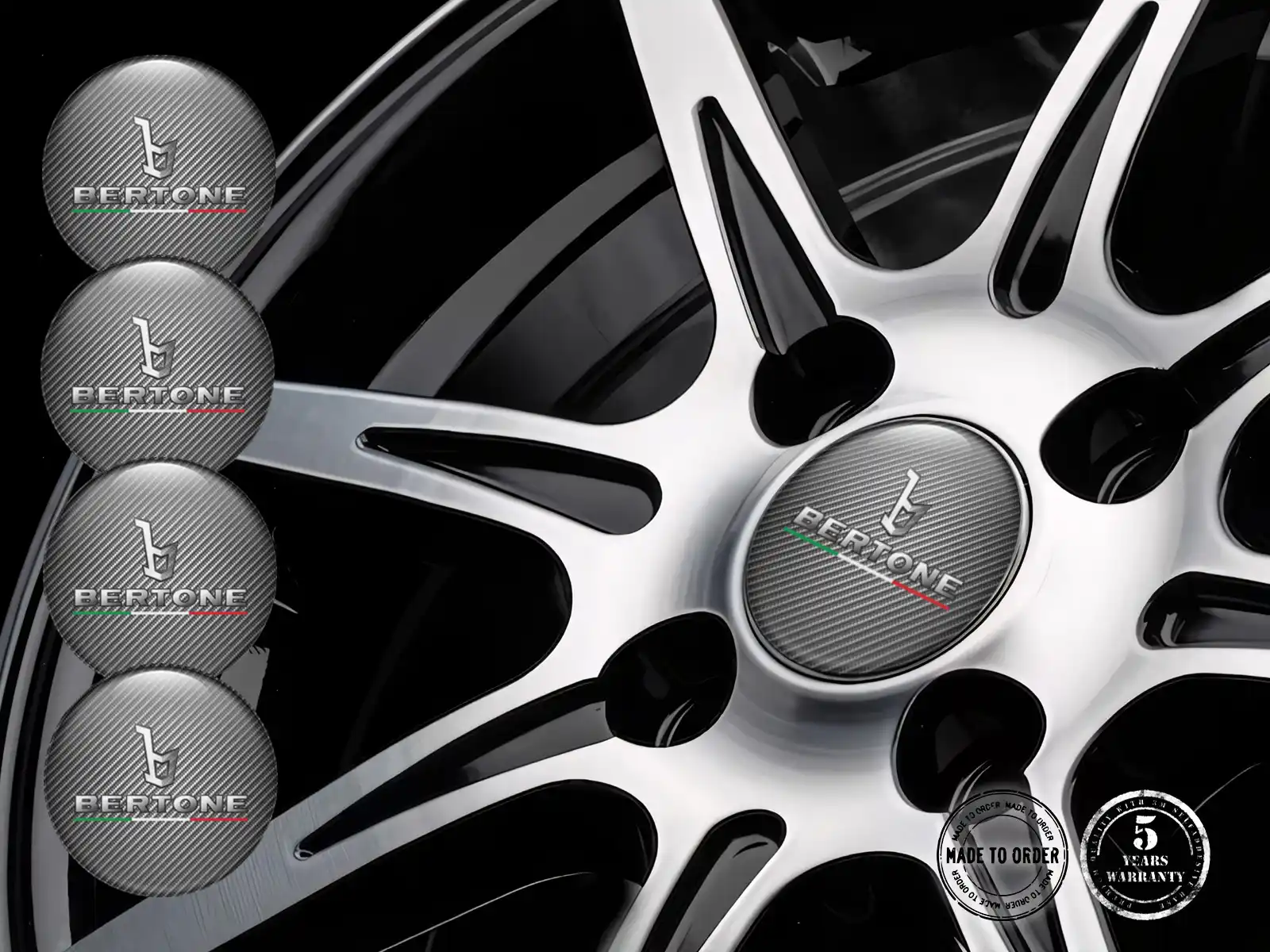 Bertone Calcomanía Rueda Diseño Nexus Interestelar Lujo
